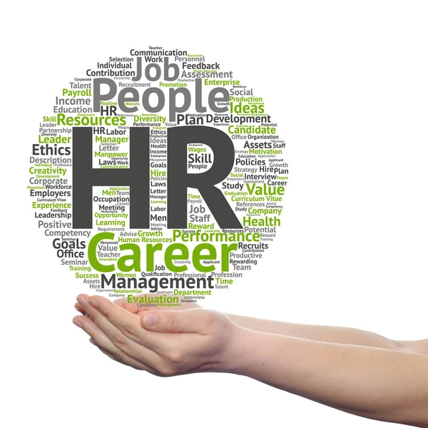 Conceptual hr palabras nube — Foto de Stock