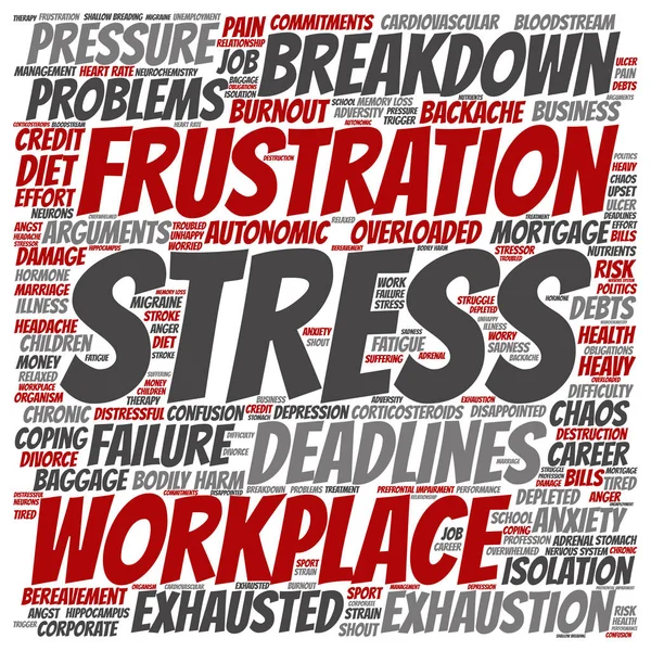 職場で精神的ストレスの概念 — ストック写真