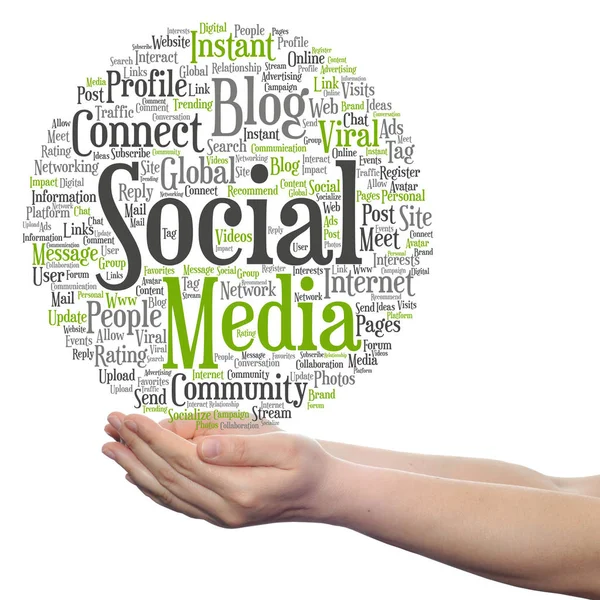 Conceptual social media marketing — Stock Photo, Image