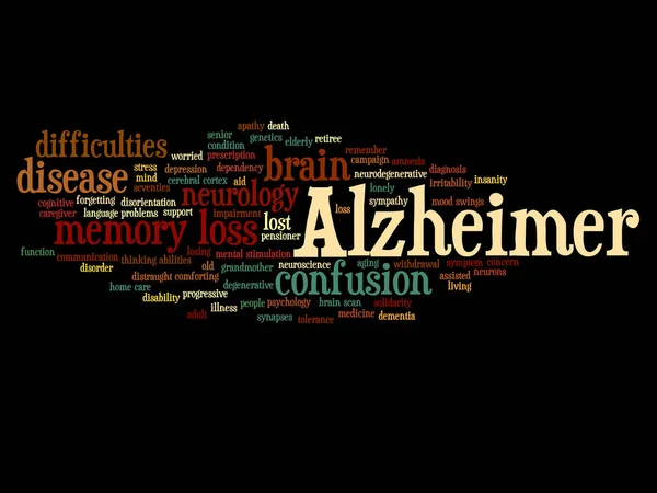 Conceito de doença de Alzheimer — Fotografia de Stock
