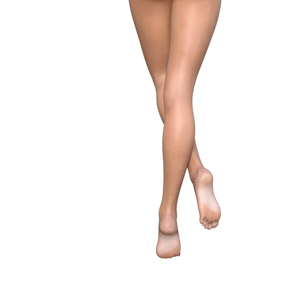 Schöne weibliche Beine — Stockfoto