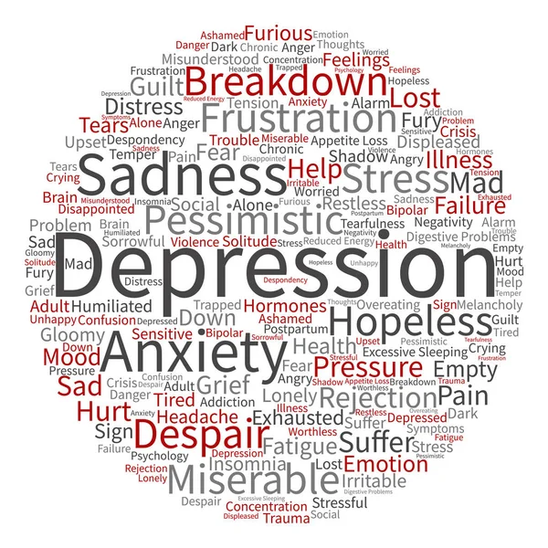 Koncepcja pojęciowy depresji — Zdjęcie stockowe