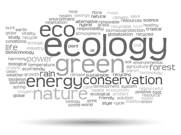 Konzeptionelle abstrakte grüne Ökologie — Stockfoto