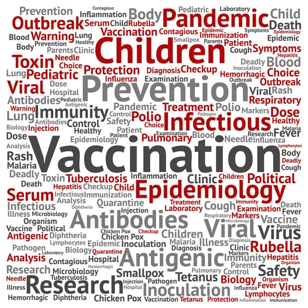 Vaccination word cloud — Stock Photo, Image