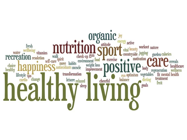 Leva hälsosamt positiv näring — Stockfoto