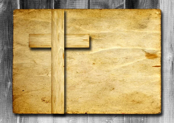 Begriffliches christliches Kreuz — Stockfoto