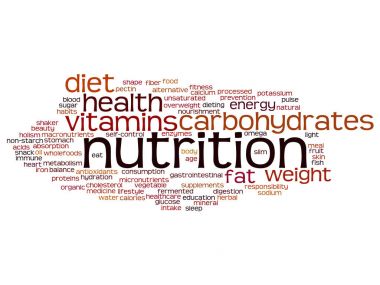  Beslenme Sağlık ya da diyet soyut kelime bulutu