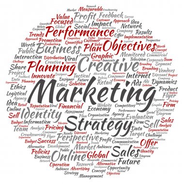 Kavram ya da kavramsal iş pazarlama daire 