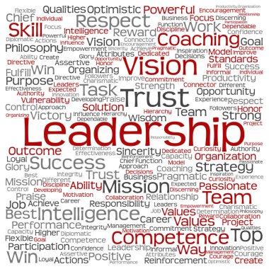 liderlik kelime bulutu