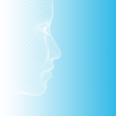 Tel kafes genç insan erkek yüzü 