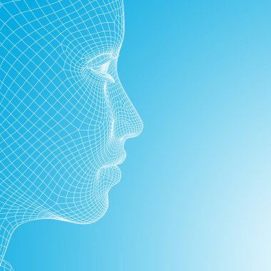 Tel kafes genç insan erkek yüzü 