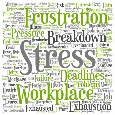 zihinsel stres, iş yeri kavramı