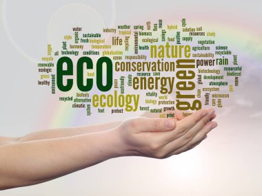  soyut yeşil eco veya ekoloji