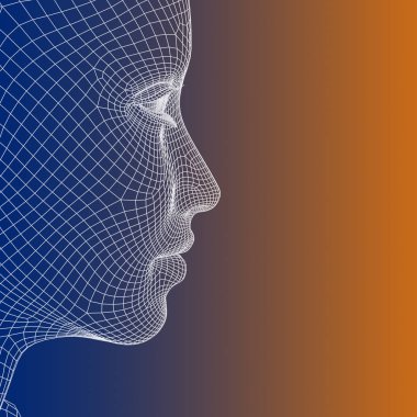 Tel kafes genç insan erkek yüzü 