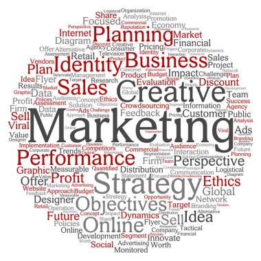 Kavram ya da kavramsal iş pazarlama daire 