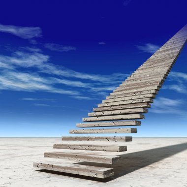 Çölde Cennete Merdiven basamakları 