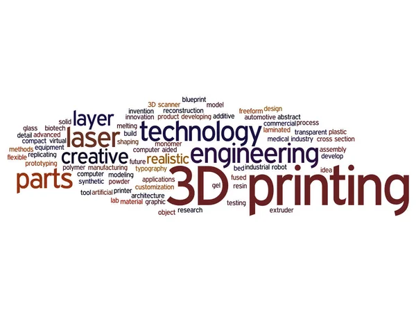 3D baskı yaratıcı lazer teknolojisi — Stok fotoğraf