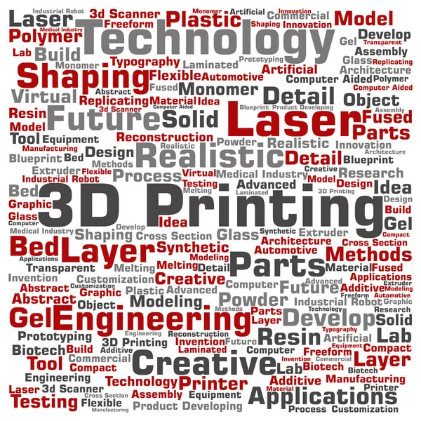 3D-printing creatieve lasertechnologie — Stockfoto