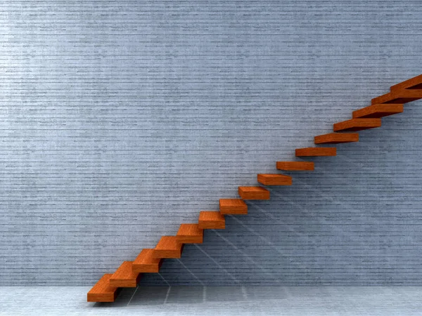 Escaleras de ilustración 3D conceptuales — Foto de Stock