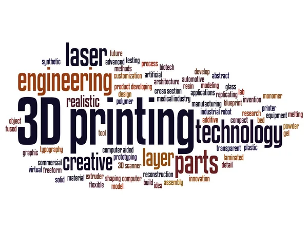 3D nyomtatás kreatív lézer technológia — Stock Fotó