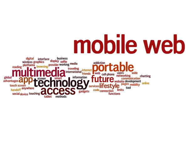 Mobiele draagbare multimedia webtechnologie — Stockfoto