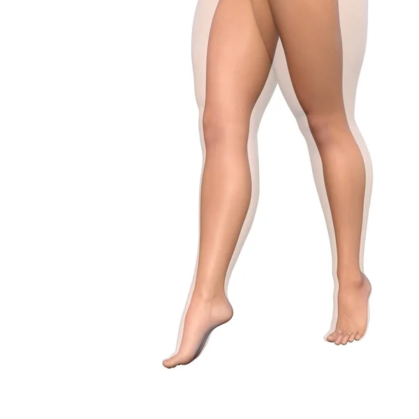 Mooie vrouwelijke benen — Stockfoto