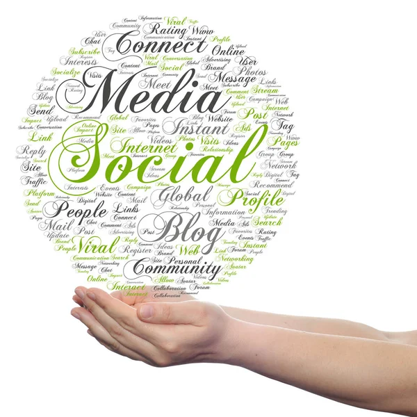 Conceptual social media marketing — Stock Photo, Image