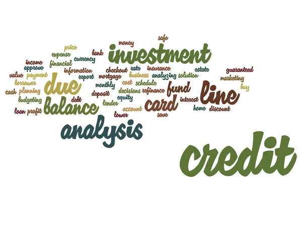 Credit word cloud — Stockfoto