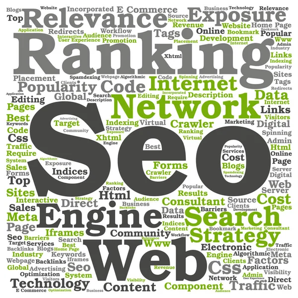 Seo abstract word concept — Stock Photo, Image