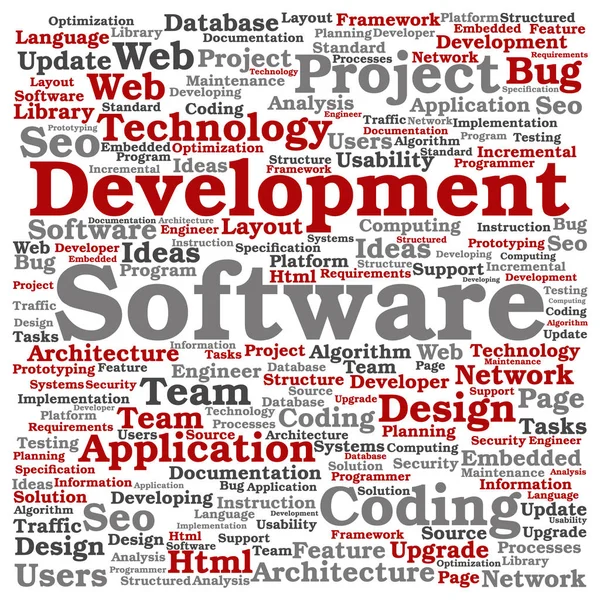 Проект розвитку програмного забезпечення — стокове фото