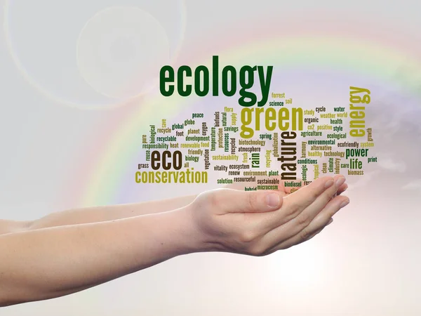 Conceptuele abstracte groene ecologie — Stockfoto