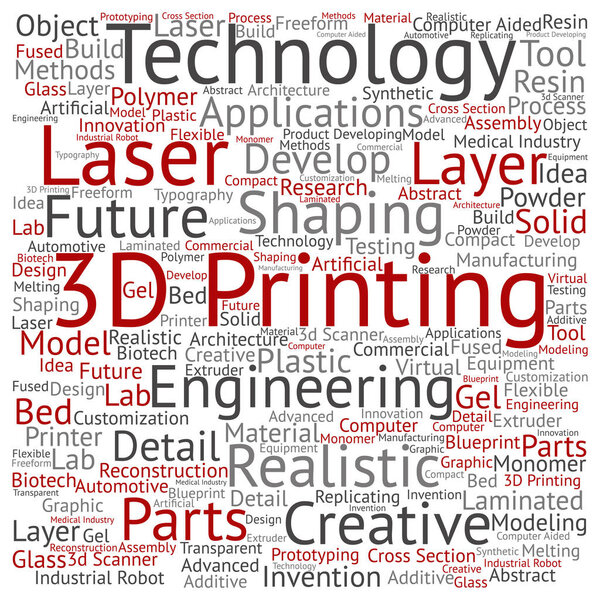 3D printing creative laser technology 