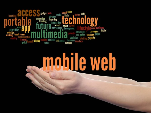 Мобильные веб-портативные мультимедийные технологии — стоковое фото