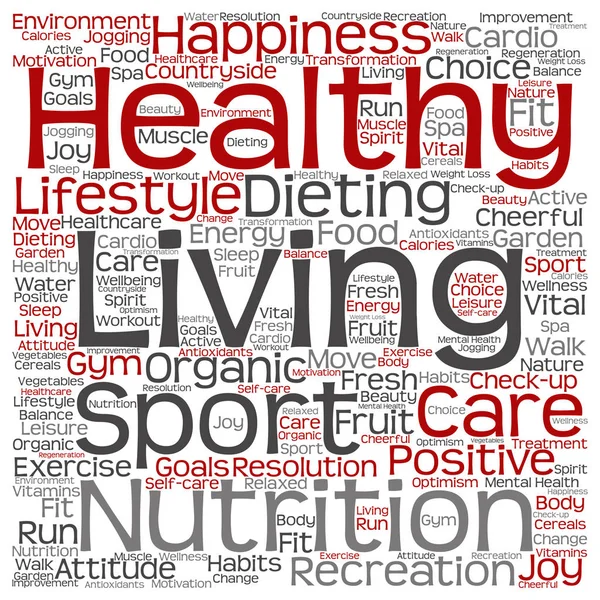 Healthy living positive nutrition — Stock Photo, Image