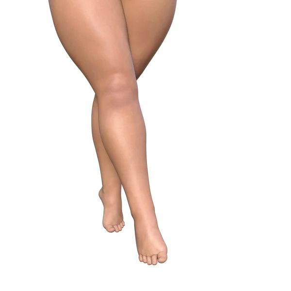 Толстые женские ноги — стоковое фото