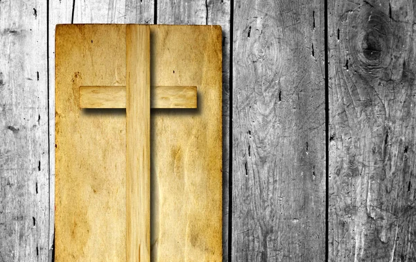 概念のキリスト教の十字 — ストック写真