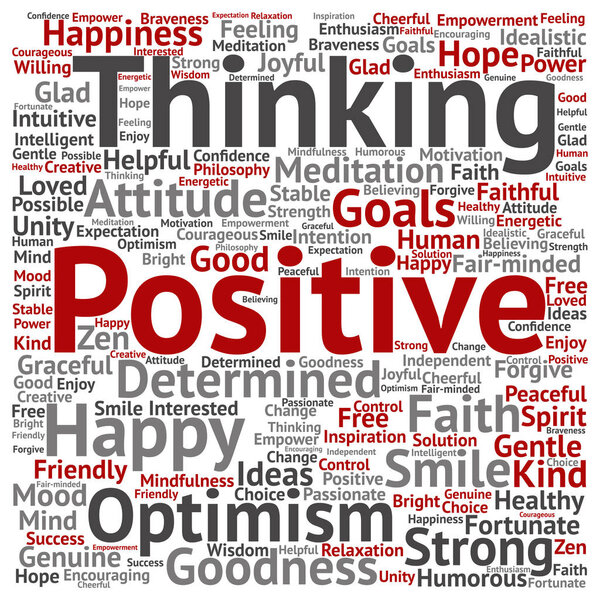 Абстрактное облако позитивного мышления
