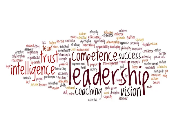 Liderazgo Word Cloud — Foto de Stock