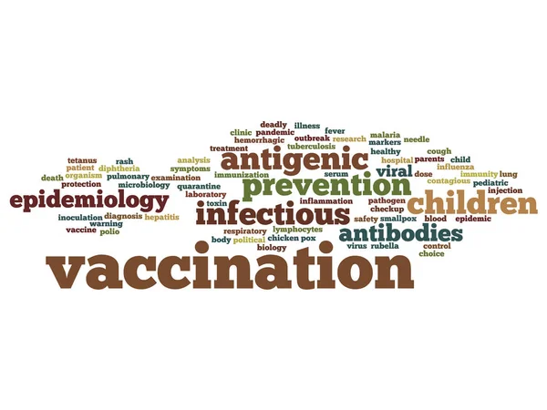 Vaccination word cloud — Stock Photo, Image