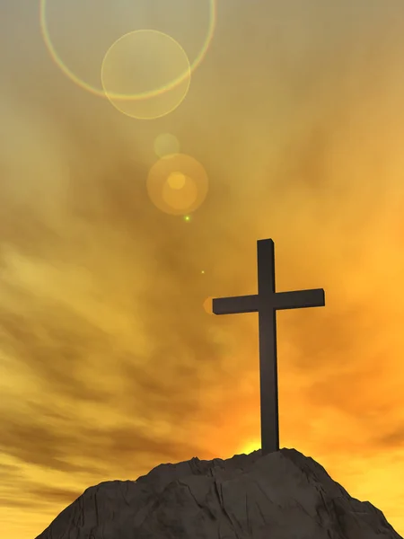 Cruz símbolo religião — Fotografia de Stock