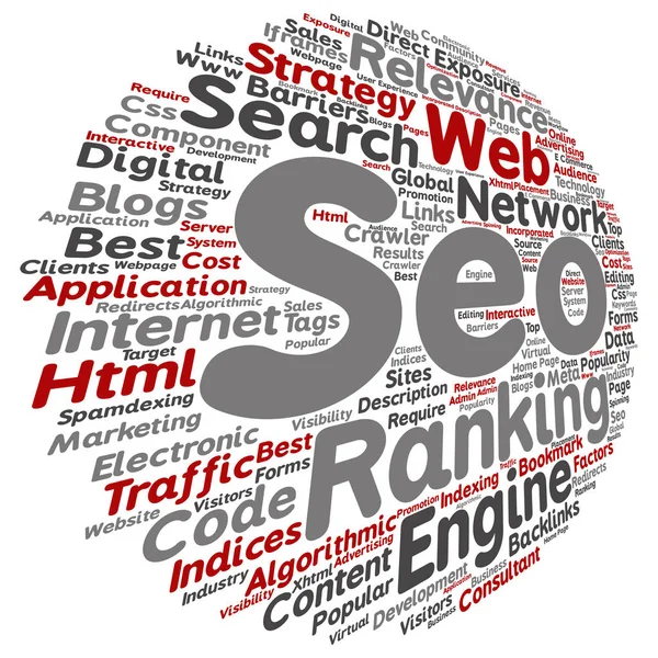 Concepto SEO Word Cloud —  Fotos de Stock