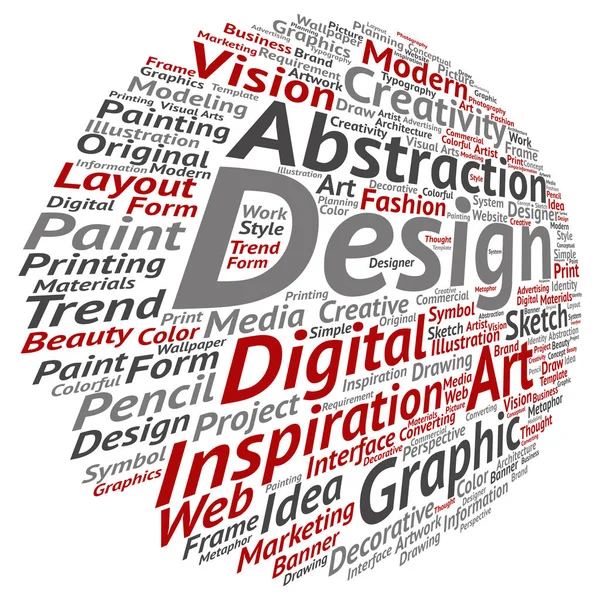 Design word cloud — Stock Photo, Image