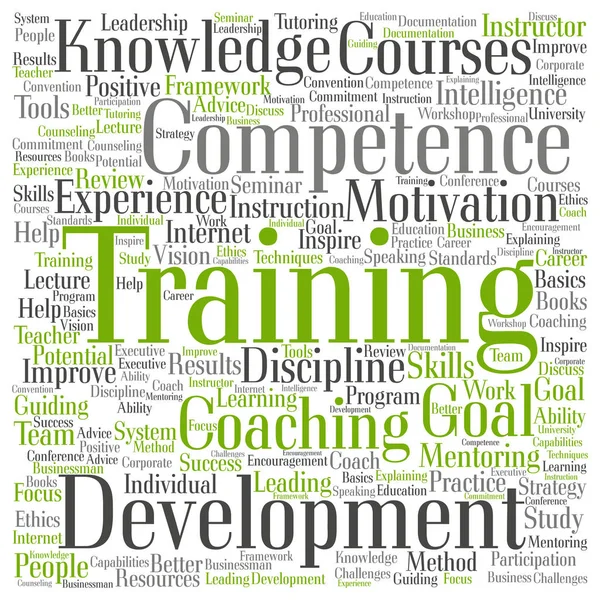 Concetto di formazione, coaching o apprendimento — Foto Stock