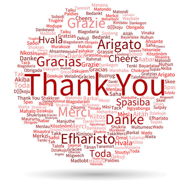 Концептуальный абстрактный благодарственное слово
 