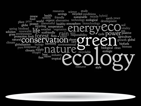 Conceptual abstract green ecology — Stock Photo, Image