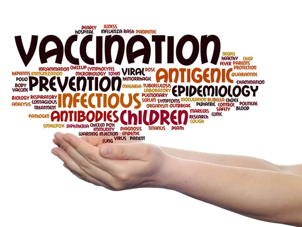 Vaccinatie word cloud — Stockfoto