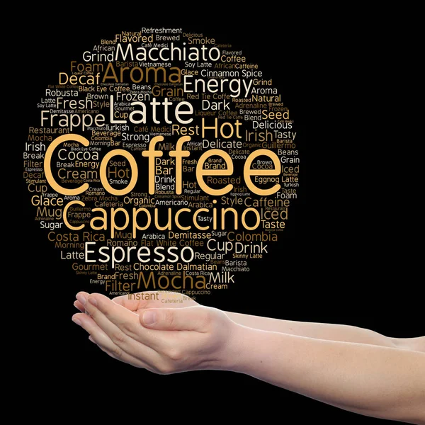Coffee words cloud — Stock Photo, Image