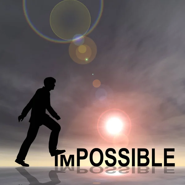 İşadamı siyah siluet 