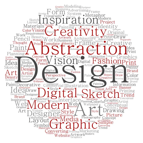 Design word cloud — Stockfoto