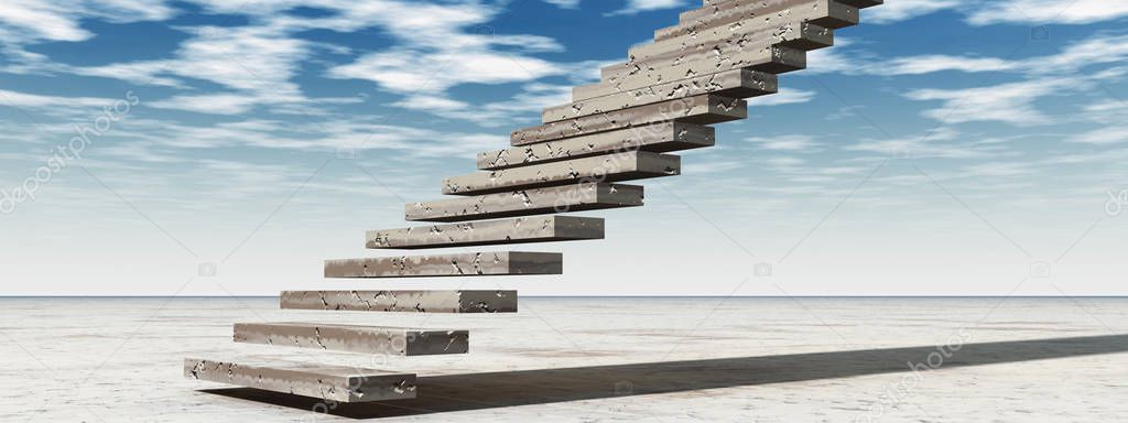 stair steps to heaven in desert 